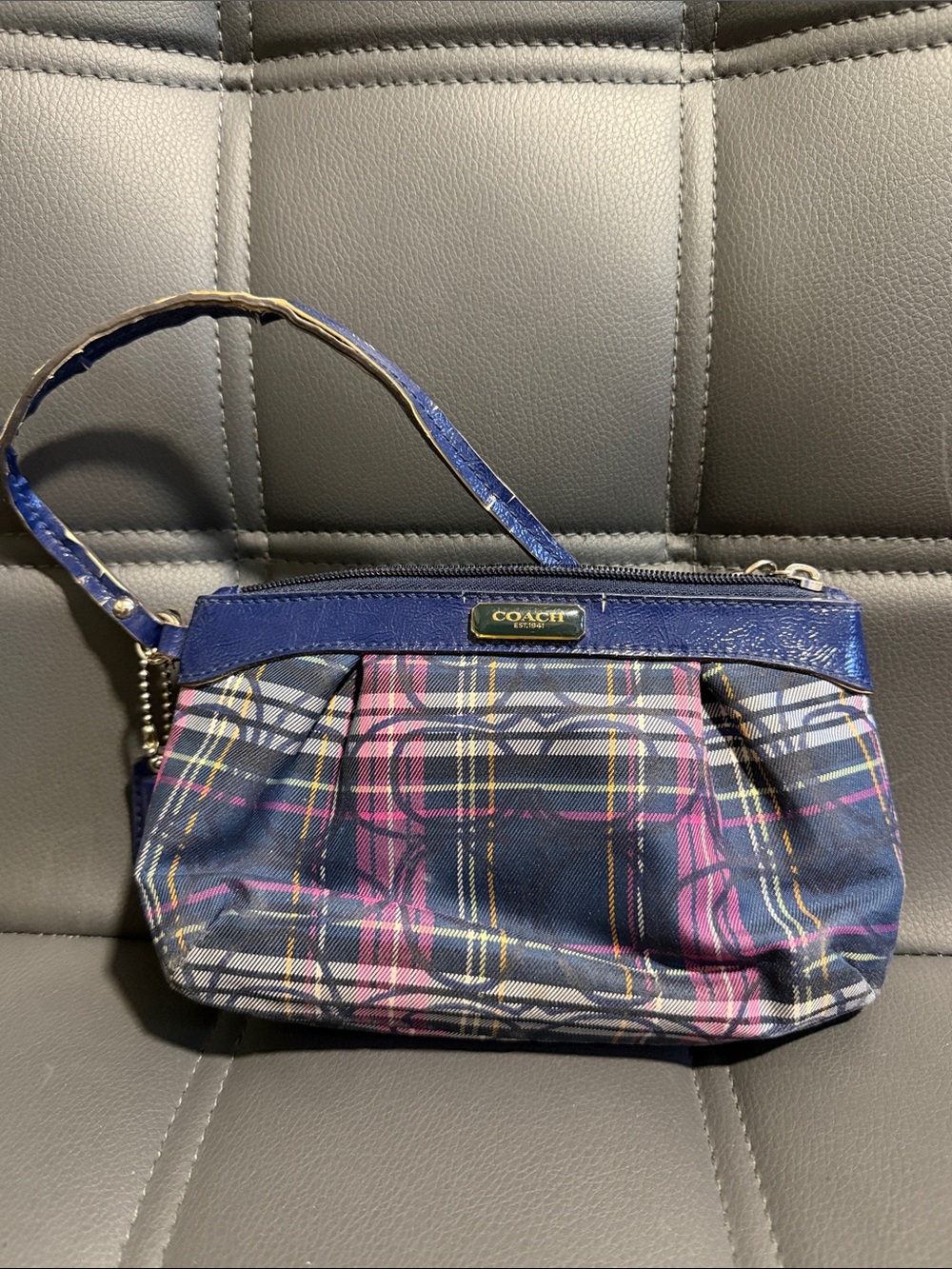 Mini Coach Plaid Bag